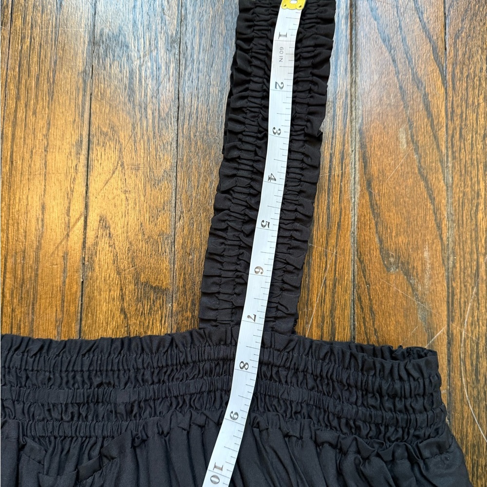 Peony, Gathered Mini Dress, Noir, Small, NWT - Picture 7 of 8